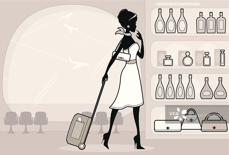 免税购物图片素材