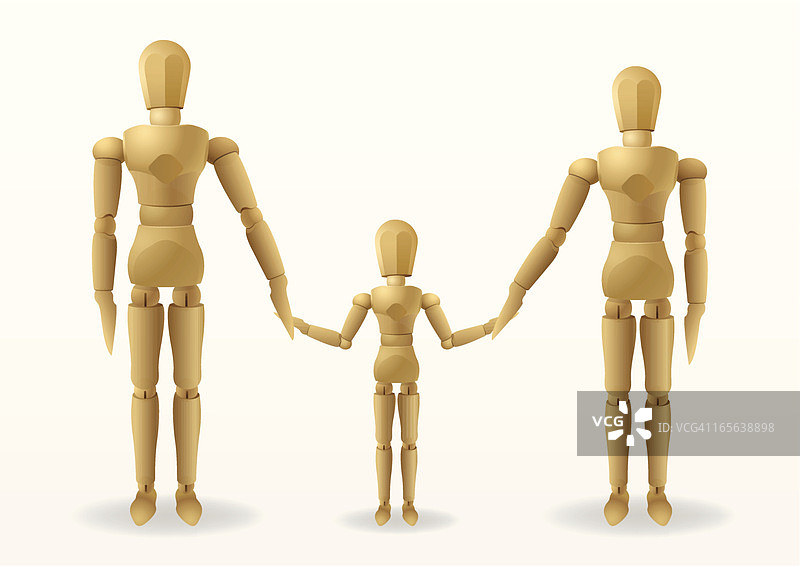 人体模型家庭图片素材