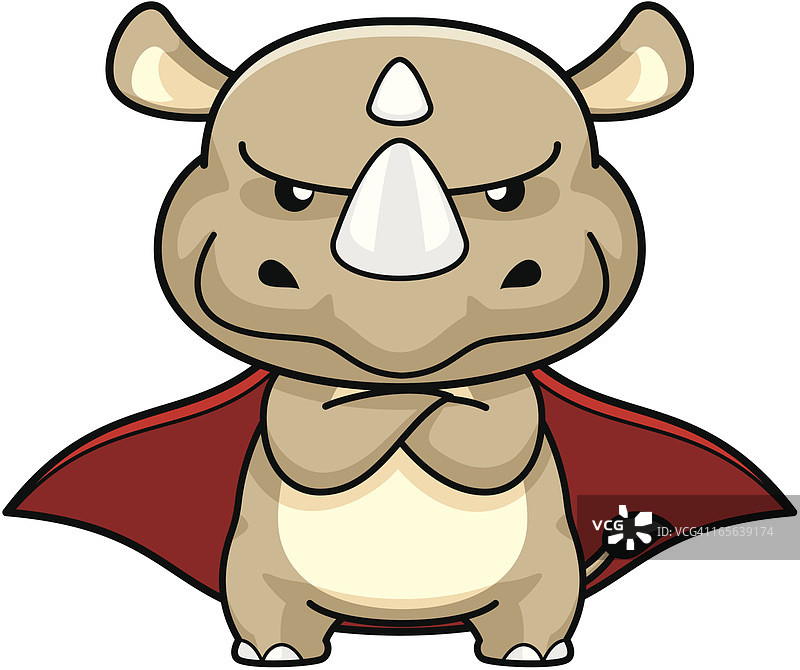 犀牛卡通图片素材