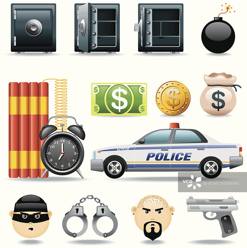 图标集，不良行为图片素材