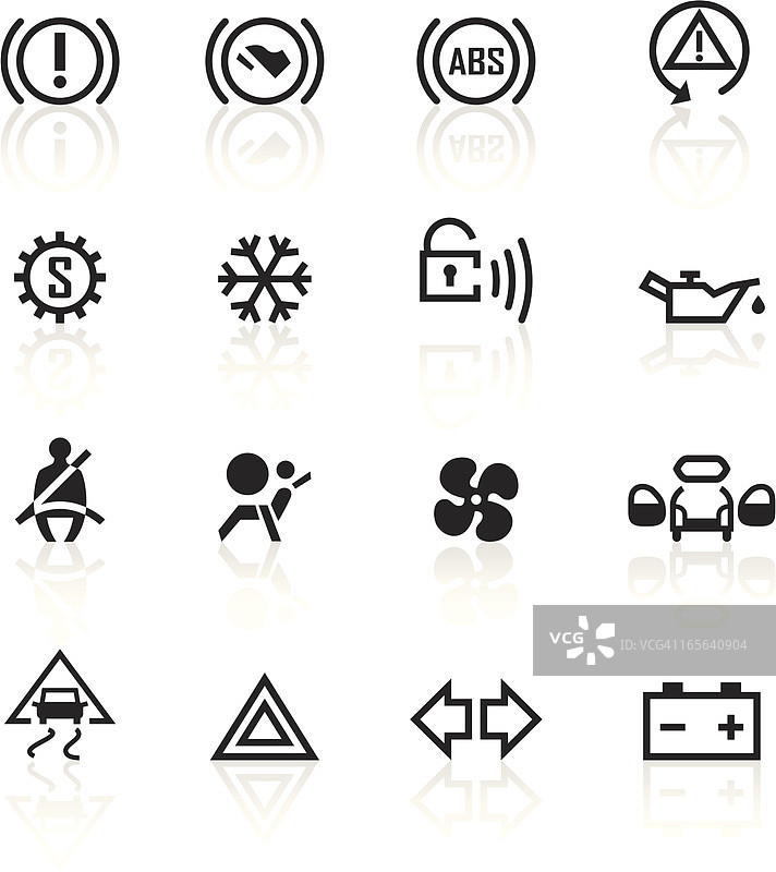 各种黑色汽车控制指示器图片素材