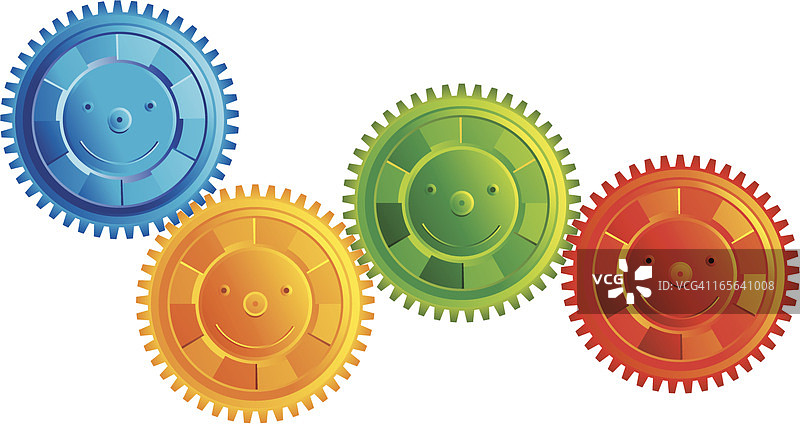 快乐的齿轮图片素材