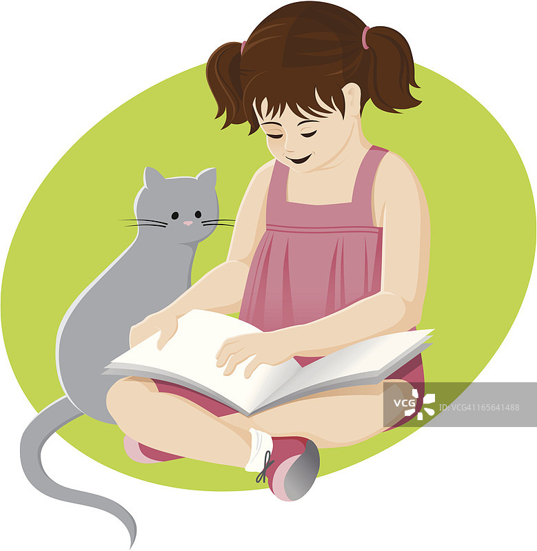 阅读的孩子图片素材