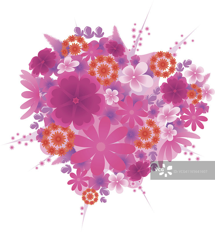 心形花束图片素材