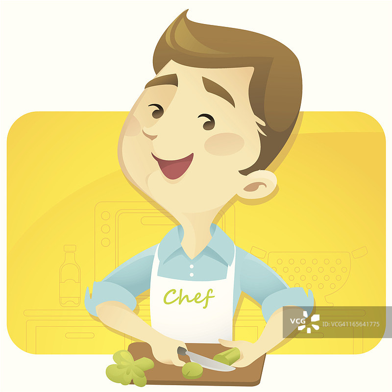 美食爱好者（男）图片素材