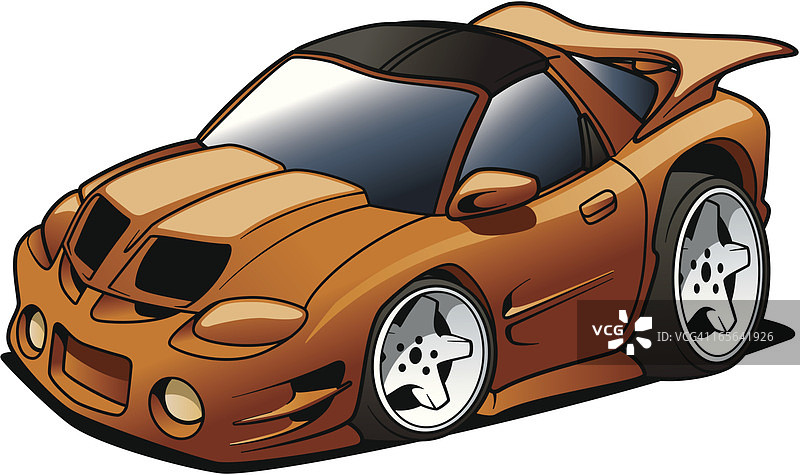 卡通肌肉车图片素材