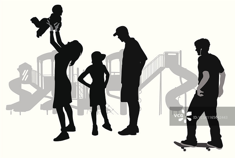 玩矢量剪影图片素材