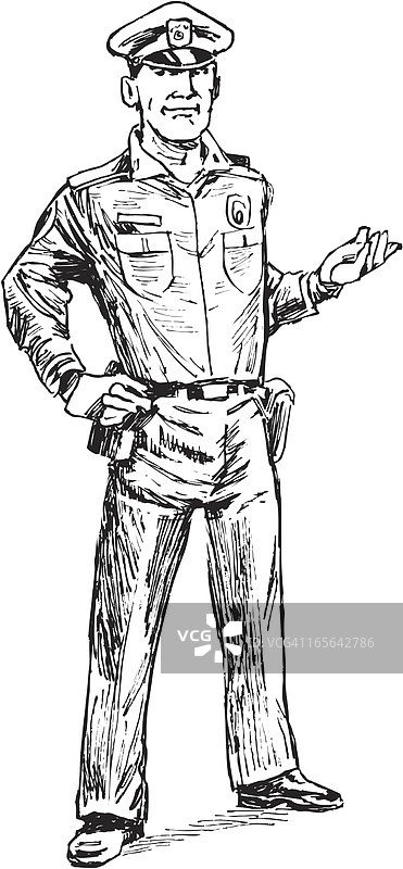 穿制服的警察图片素材