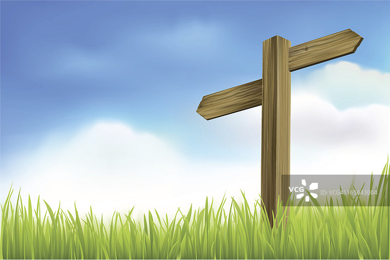 木质路标图片素材