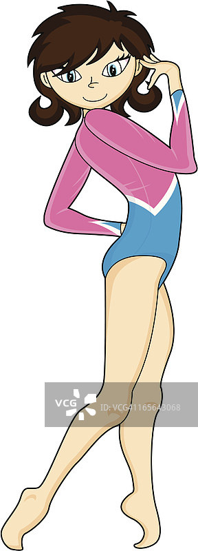 体操运动员表演图片素材