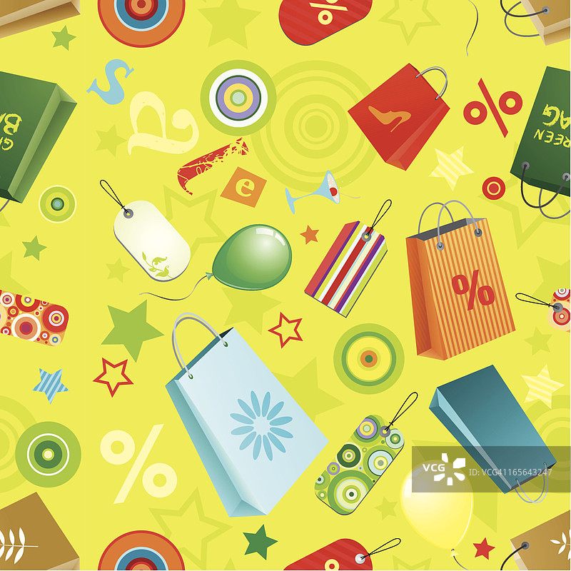 无缝购物背景图片素材