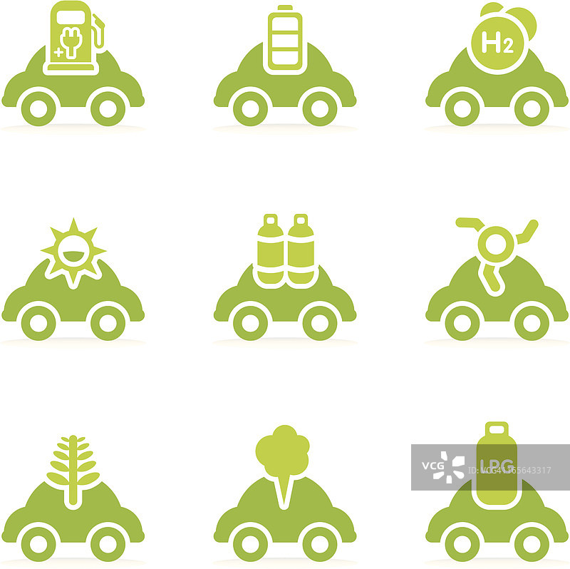 替代燃料汽车图标图片素材