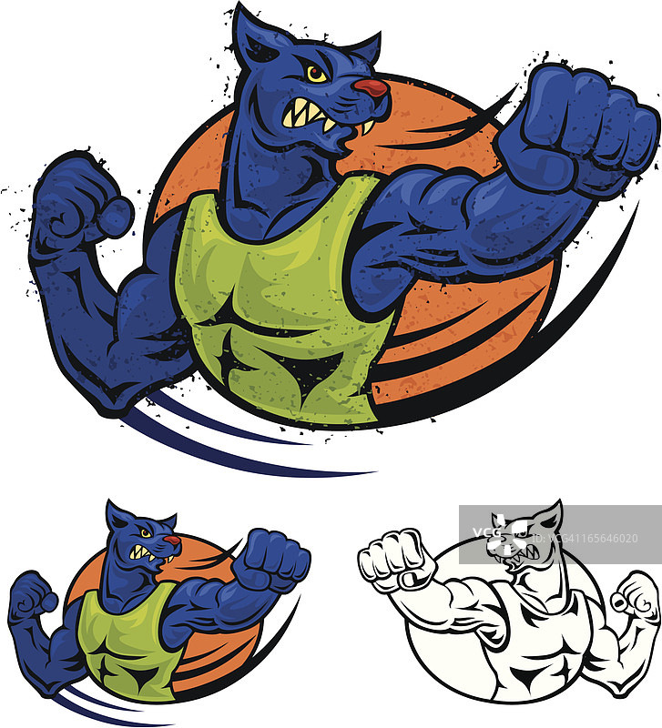 猎豹出拳图片素材