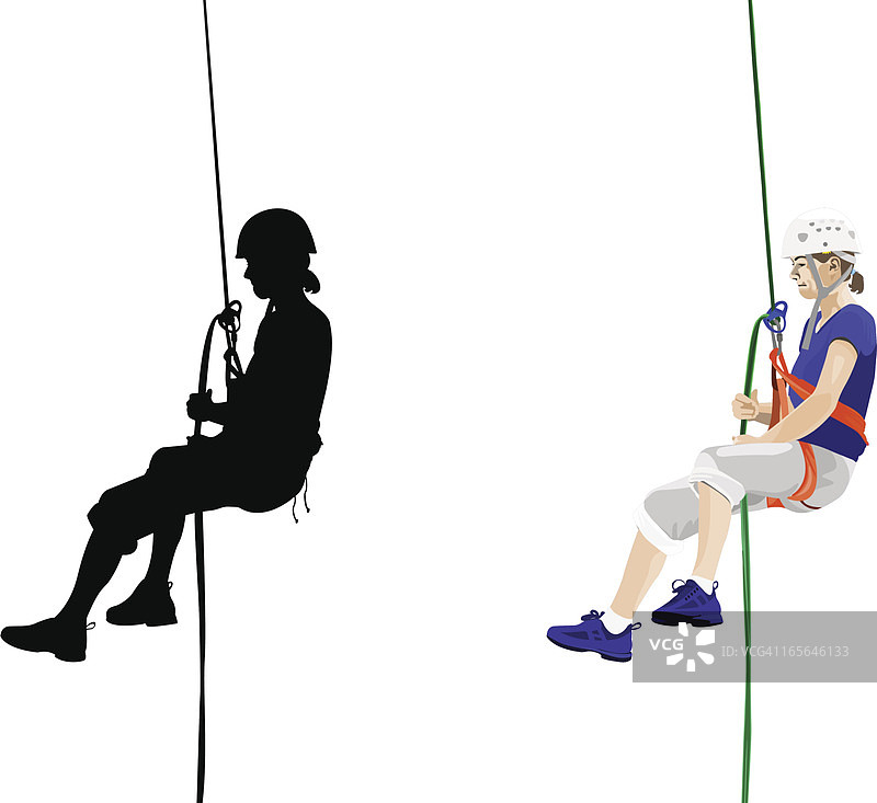 绳索下降图片素材