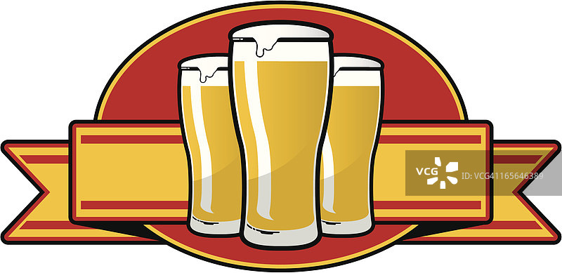 复古啤酒标志图片素材