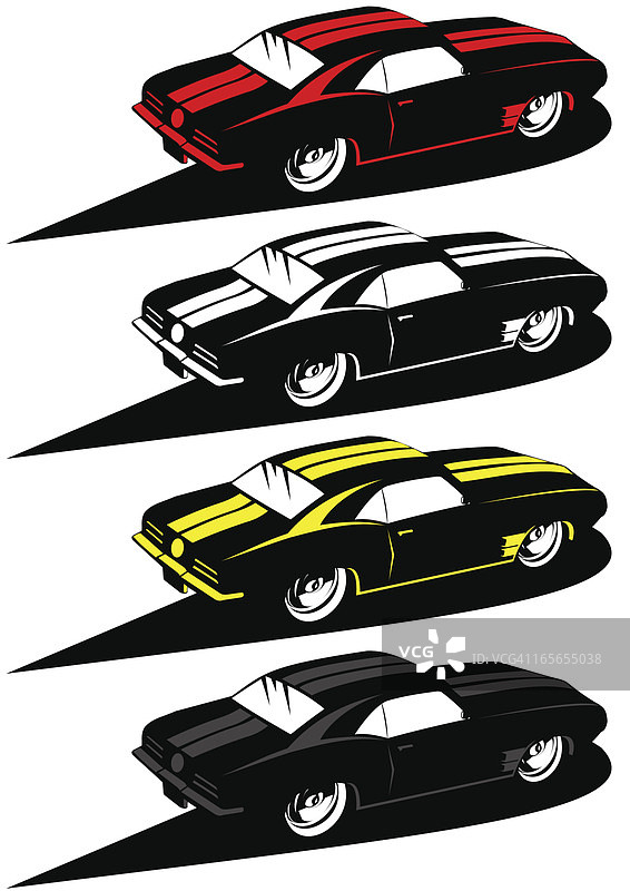 彩色肌肉车图片素材