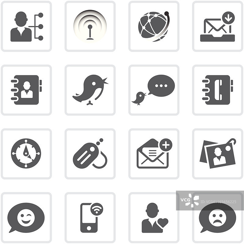 社交网络图标|黄金系列图片素材