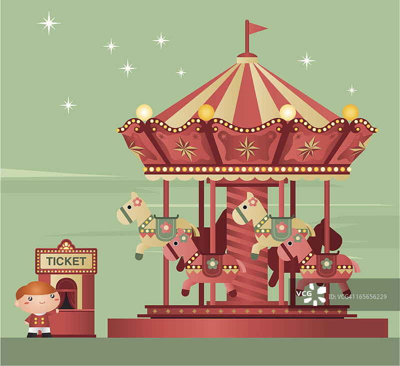 旋转木马图片素材