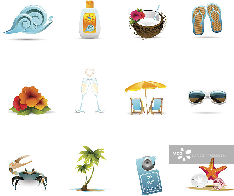 热带蜜月图标图片素材