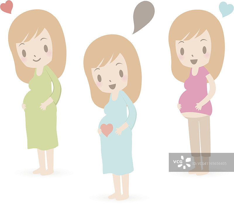 爱：快乐的准妈妈（怀孕）图片素材