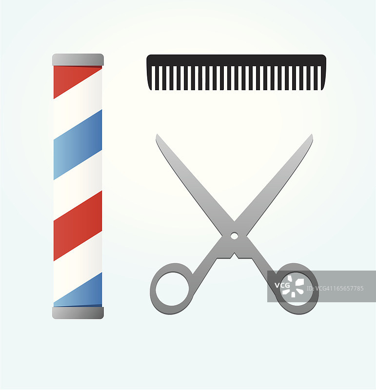 理发工具套装图片素材