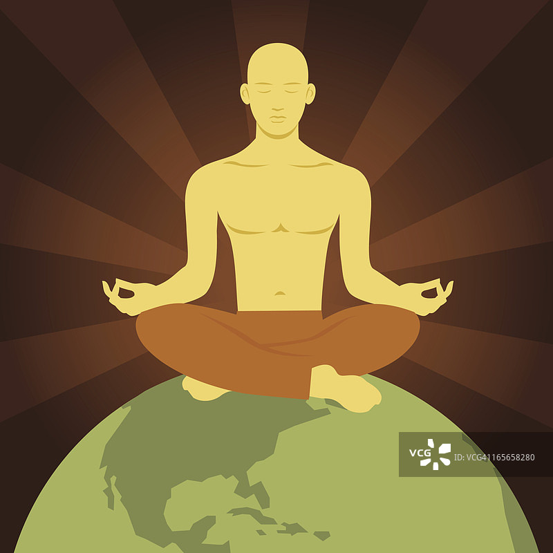 全球冥想图片素材