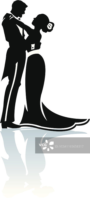 拥抱或跳舞，婚礼庆典图片素材