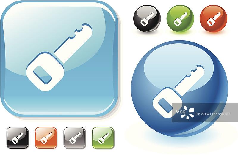 解锁光面图标的钥匙图片素材