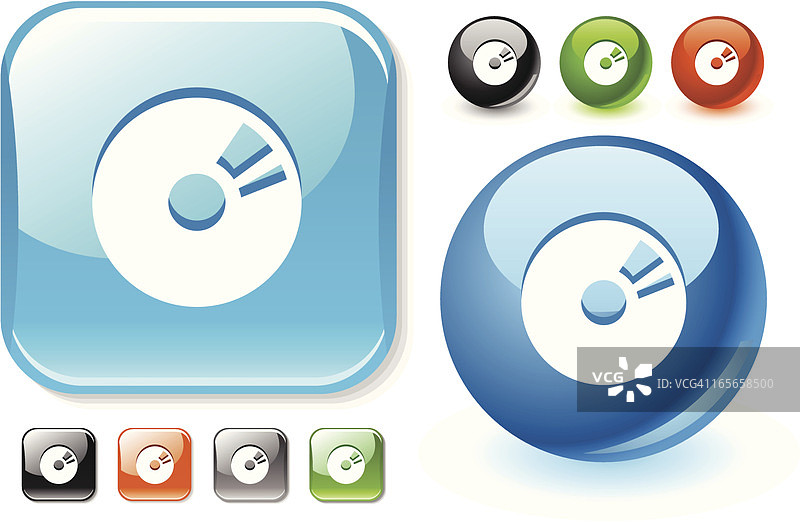 CD图标集图片素材