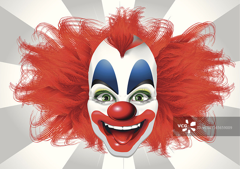 模糊的小丑视觉效果图片素材
