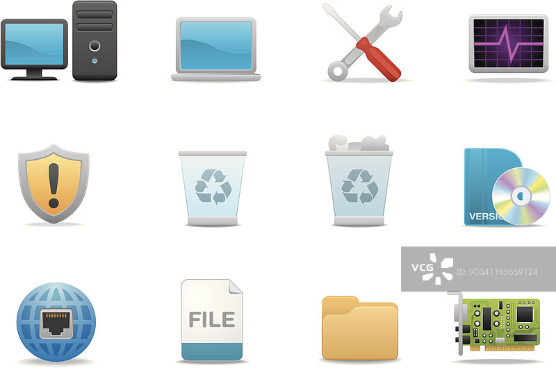 电脑图标 | 优质磨砂系列图片素材