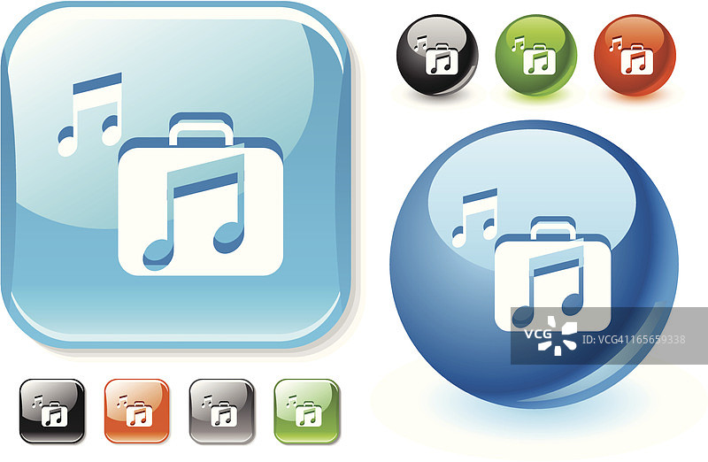 音乐收藏图标集图片素材