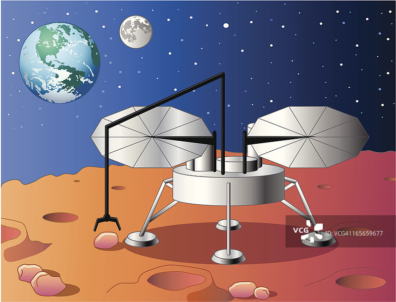 火星着陆器图片素材