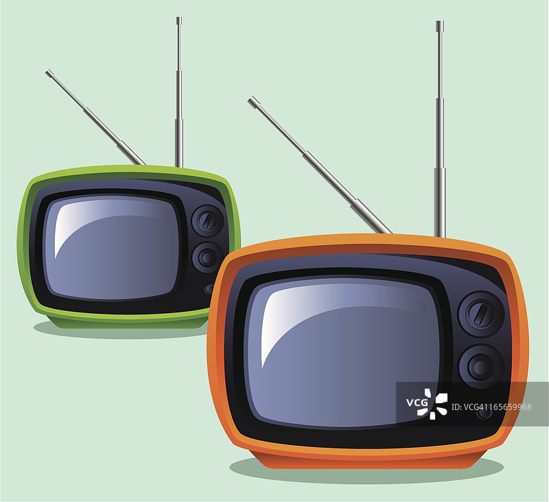 复古风格电视图片素材