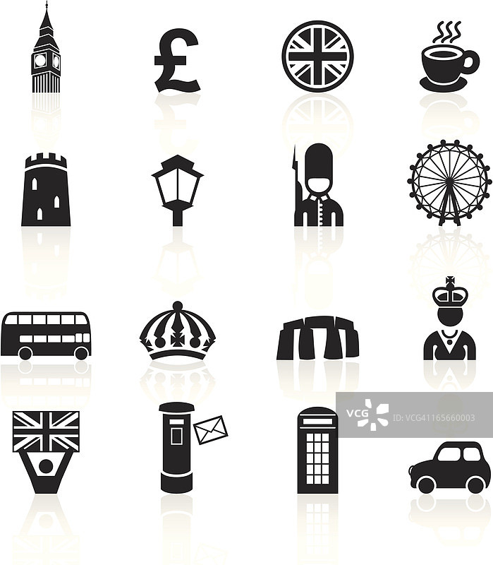英国黑色标志图片素材
