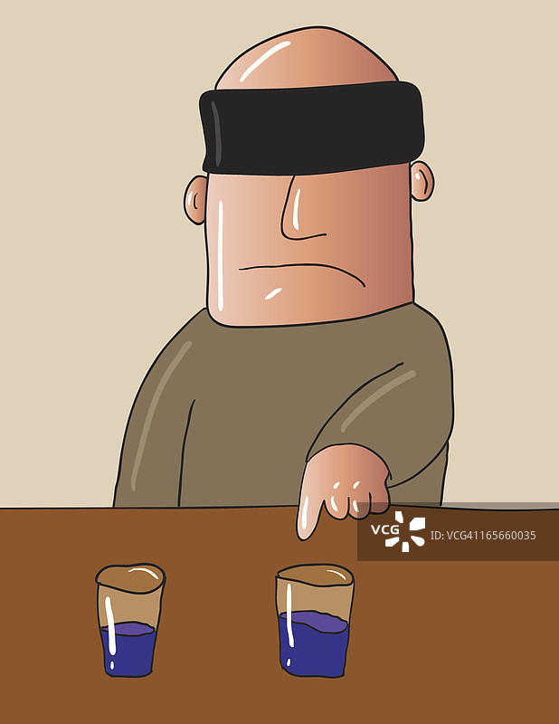 盲法研究图片素材