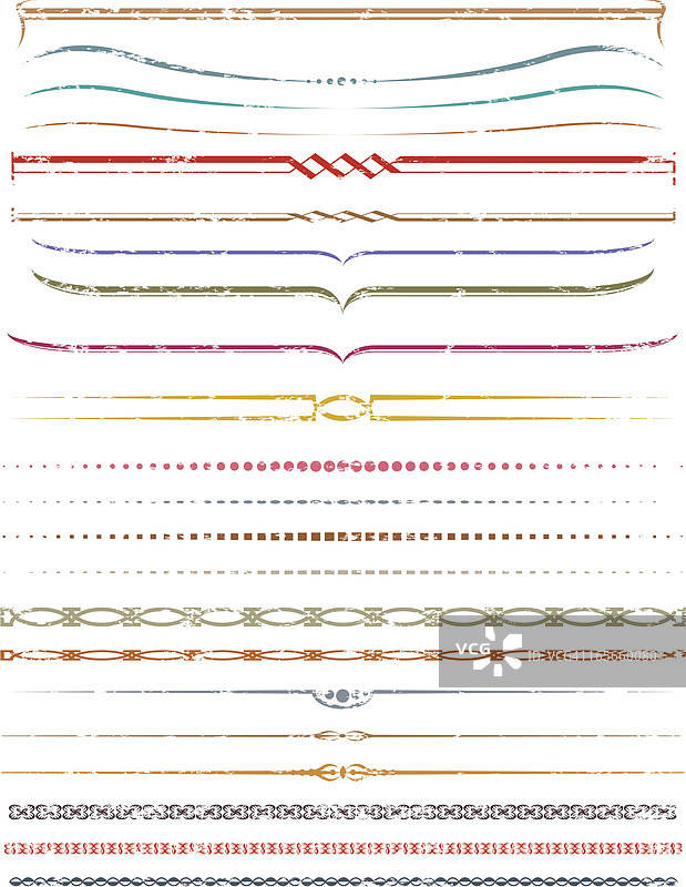 Grunge装饰线条图片素材