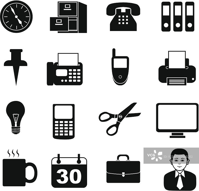 办公室的图标图片素材