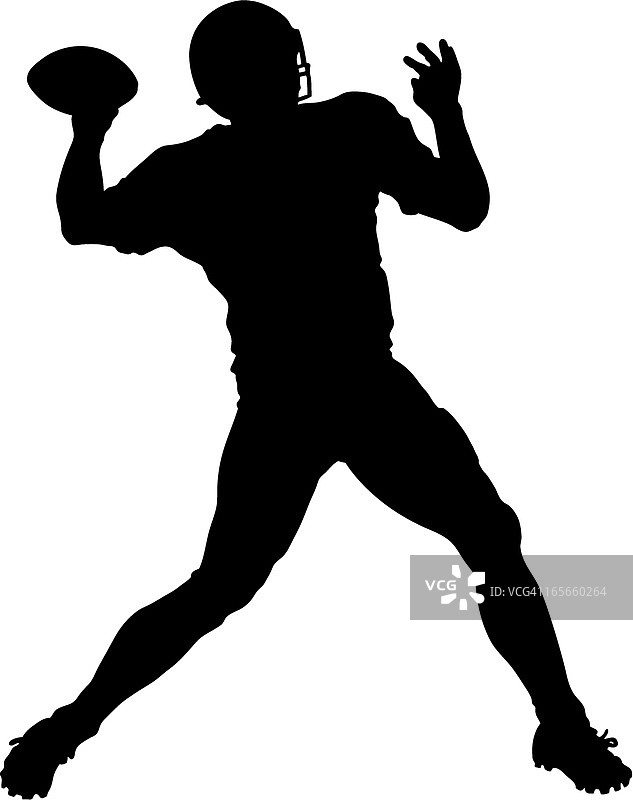 四分卫投掷剪影图片素材