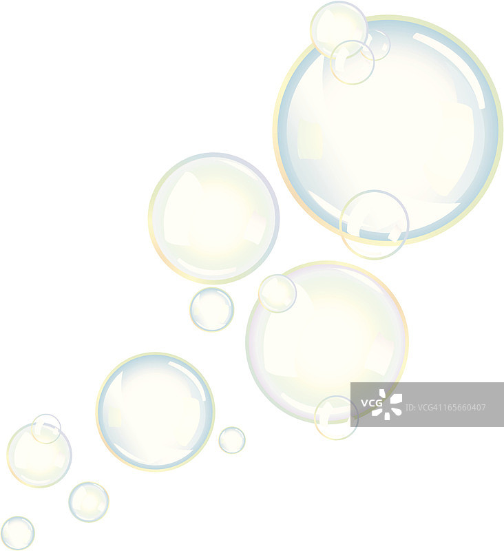 彩虹泡泡图片素材