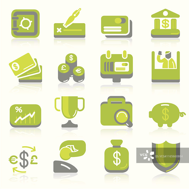 金融图标集图片素材