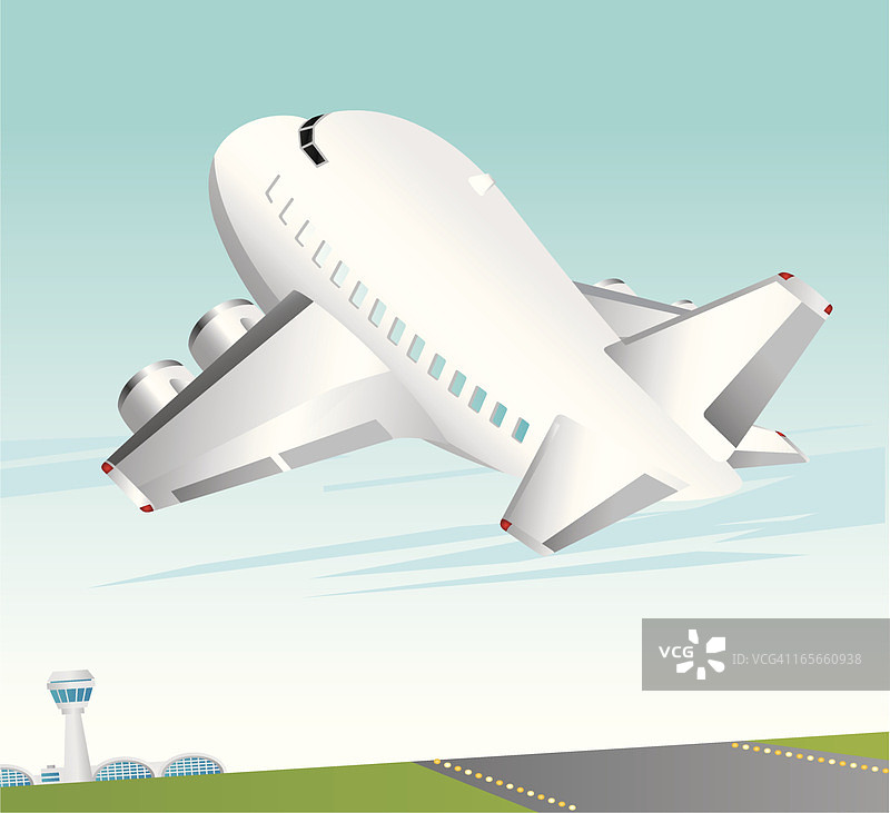 飞机起飞图片素材