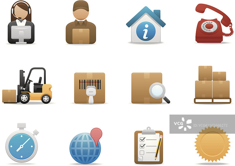 物流和配送图标|优质磨砂系列图片素材