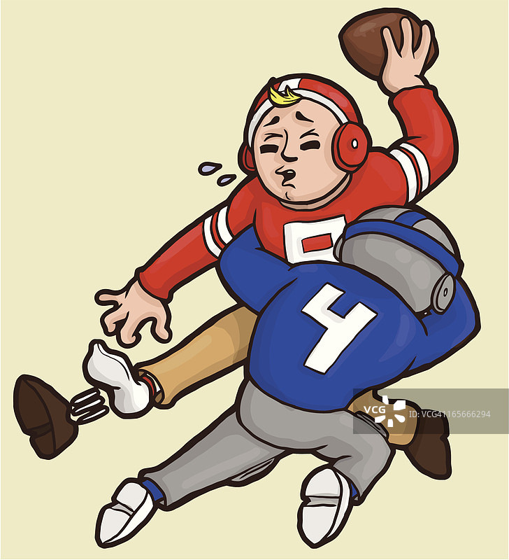 四分卫被擒杀图片素材