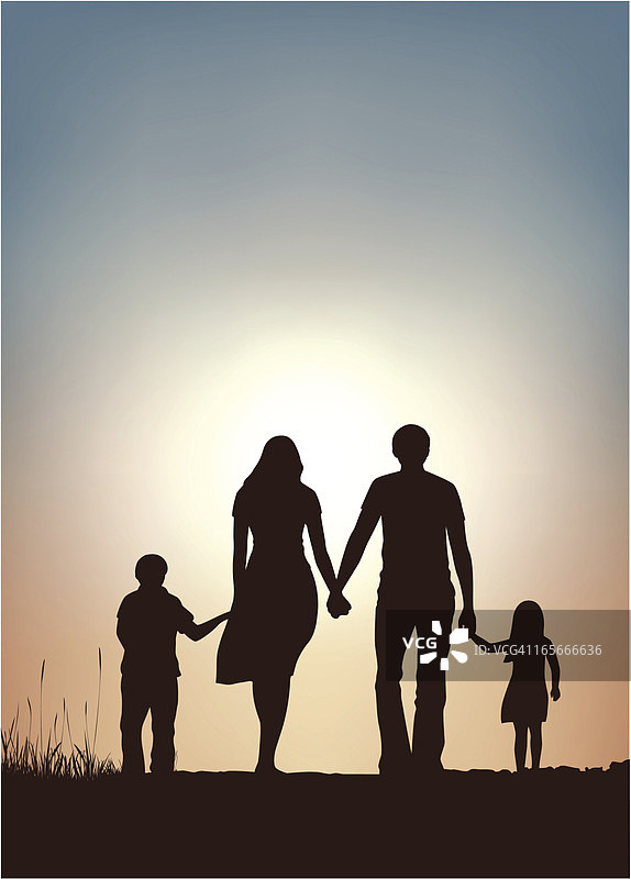 日出家庭图片素材