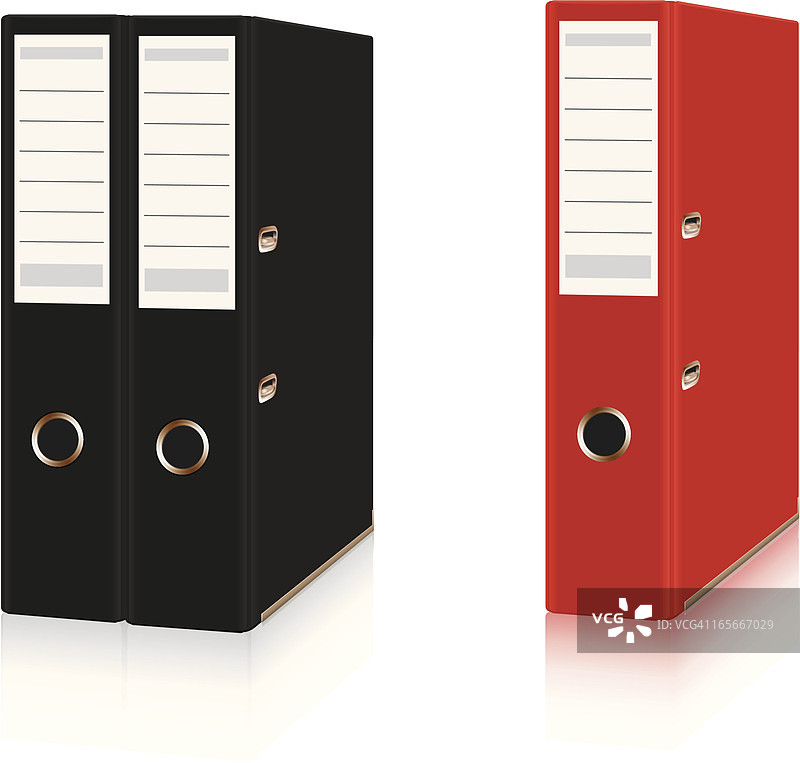 多个活页夹图片素材