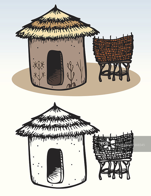 房屋-非洲小屋图片素材