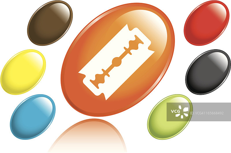 剃须刀片图标图片素材