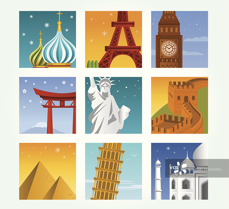 旅行图标合集图片素材