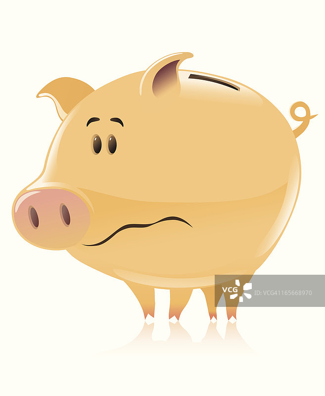 令人担忧的储蓄罐图片素材